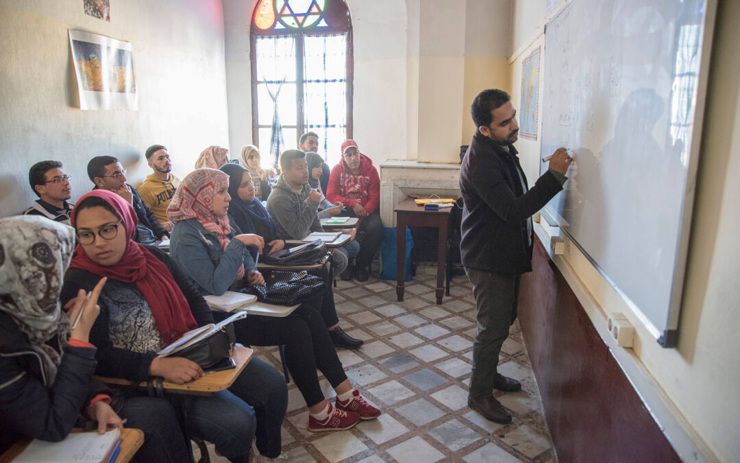 La fraternità di via Driba, a Meknes